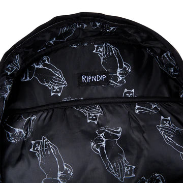 Mochila "Lord Nermal" (Negra con Velcro)