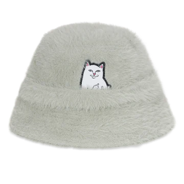 Bucket Hat Afelpado "Lord Nermal" (Gris Claro)