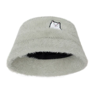 Bucket Hat Afelpado "Lord Nermal" (Gris Claro)