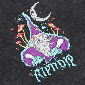 Camiseta "Oracle" (Black Vintage Wash)